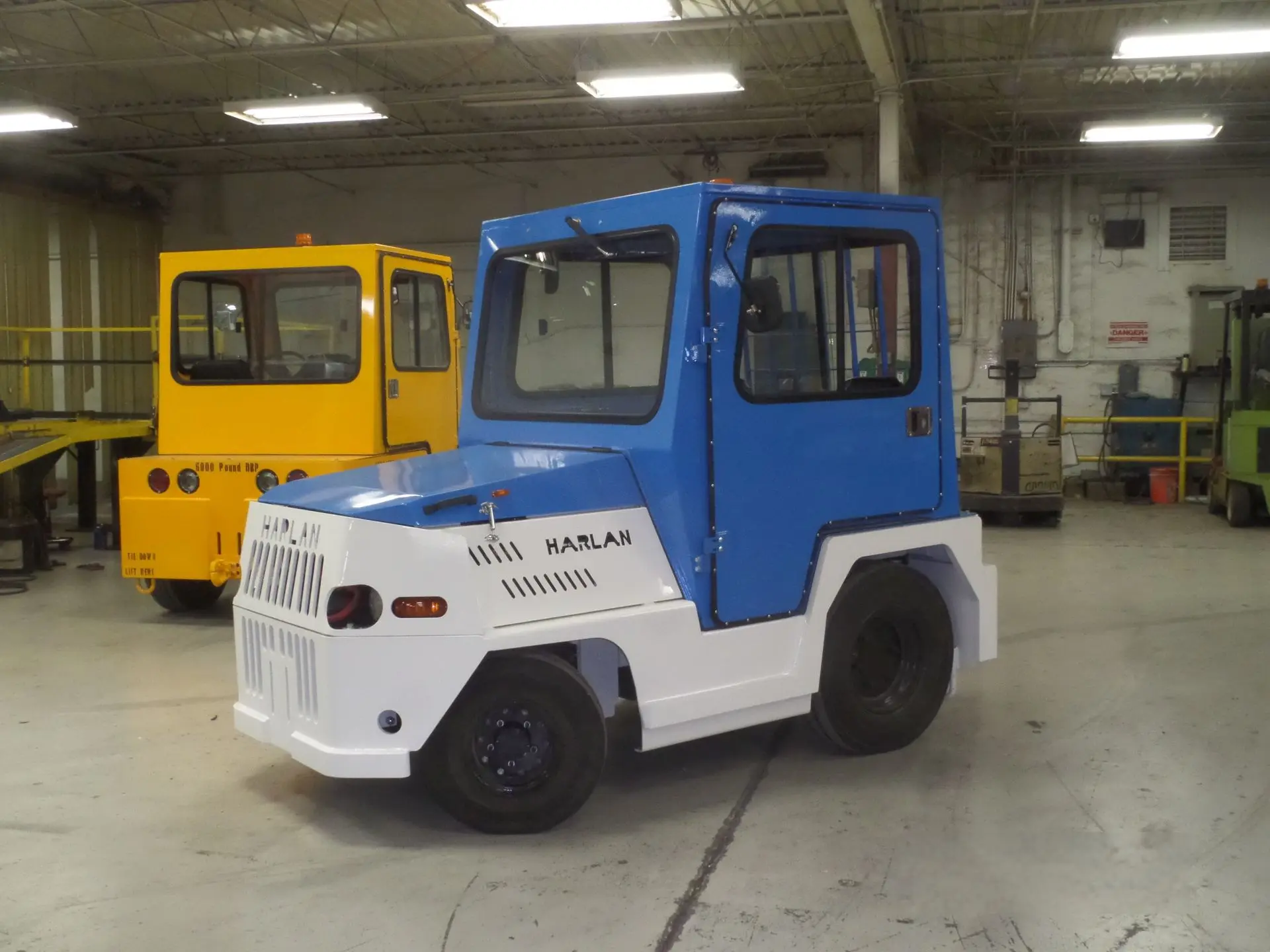 Two Harlan TransCons being prepared for safety examinations