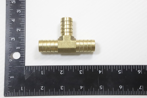 [Fitting, Brass, Hose  (Tee, 5/8 barb)] 02016-0404