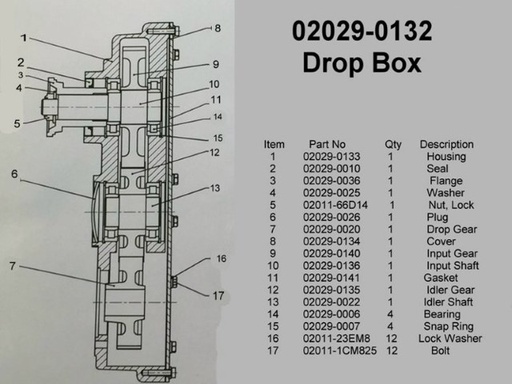 [Drop Box Assembly] 02029-0132